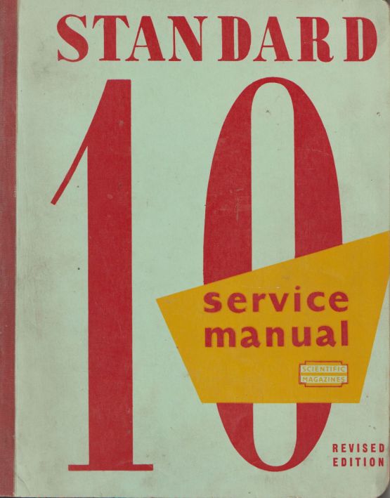 Standard 10 1955 - 1958 Service Manual